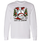 Let It Snow Snowman L/S Tee - Busy Bee Graphix