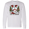 Let It Snow Snowman L/S Tee - Busy Bee Graphix