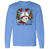 Let It Snow Snowman L/S Tee - Busy Bee Graphix