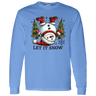 Let It Snow Snowman L/S Tee - Busy Bee Graphix