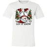 Let It Snow Snowman Tee - Busy Bee Graphix