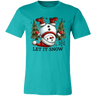 Let It Snow Snowman Tee - Busy Bee Graphix