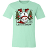 Let It Snow Snowman Tee - Busy Bee Graphix