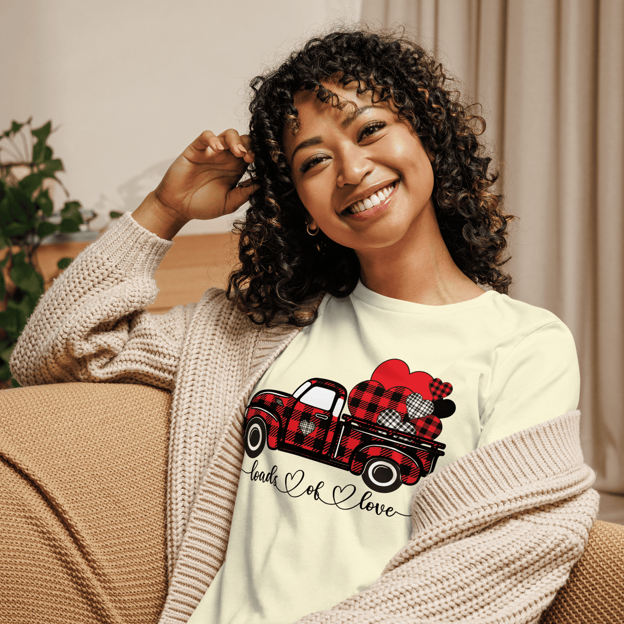 Loads of Love Truck Women's Relaxed T-Shirt - Busy Bee Graphix