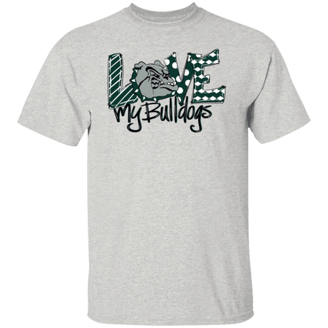 Love My Bulldogs Gildan Tee - Busy Bee Graphix