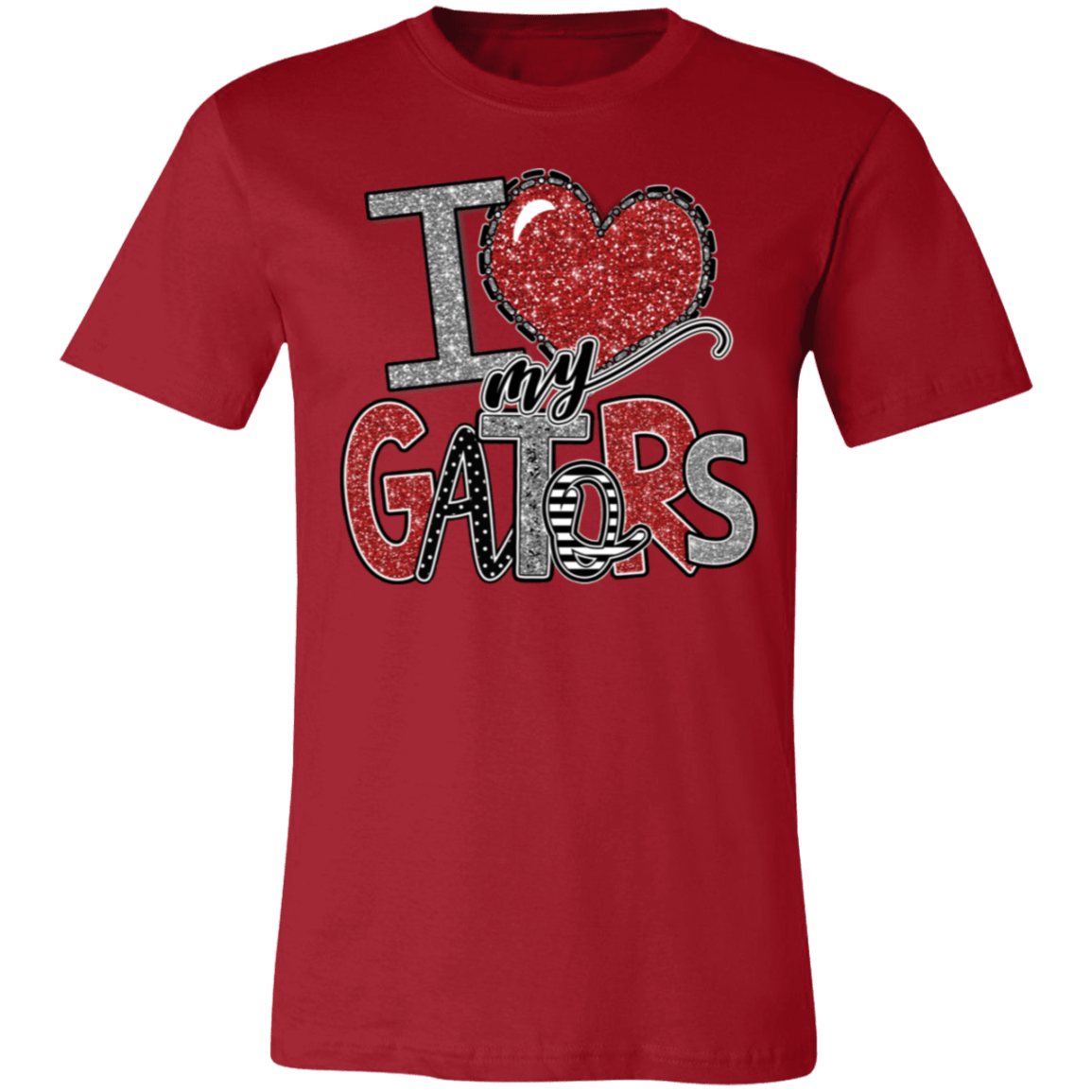 Love My Gators Bella Canvas S/S Tee - Busy Bee Graphix