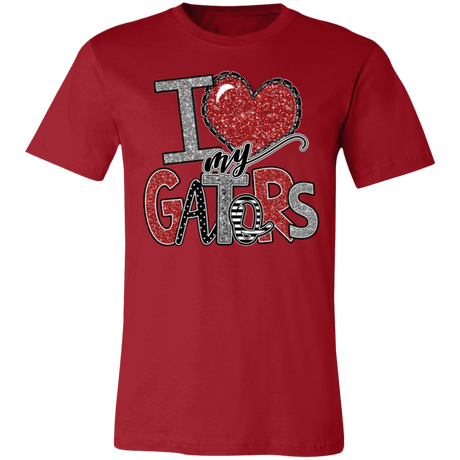 Love My Gators Bella Canvas S/S Tee - Busy Bee Graphix