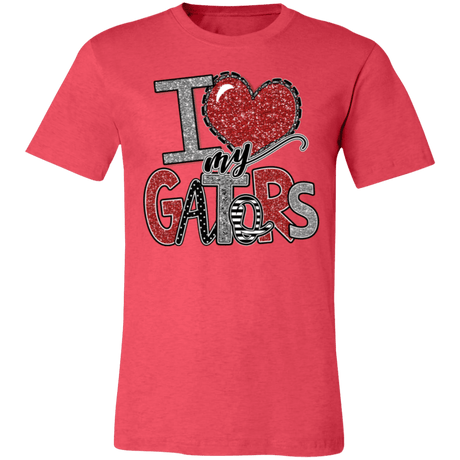 Love My Gators Bella Canvas S/S Tee - Busy Bee Graphix