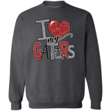 Love My Gators Crewneck Sweatshirt - Busy Bee Graphix