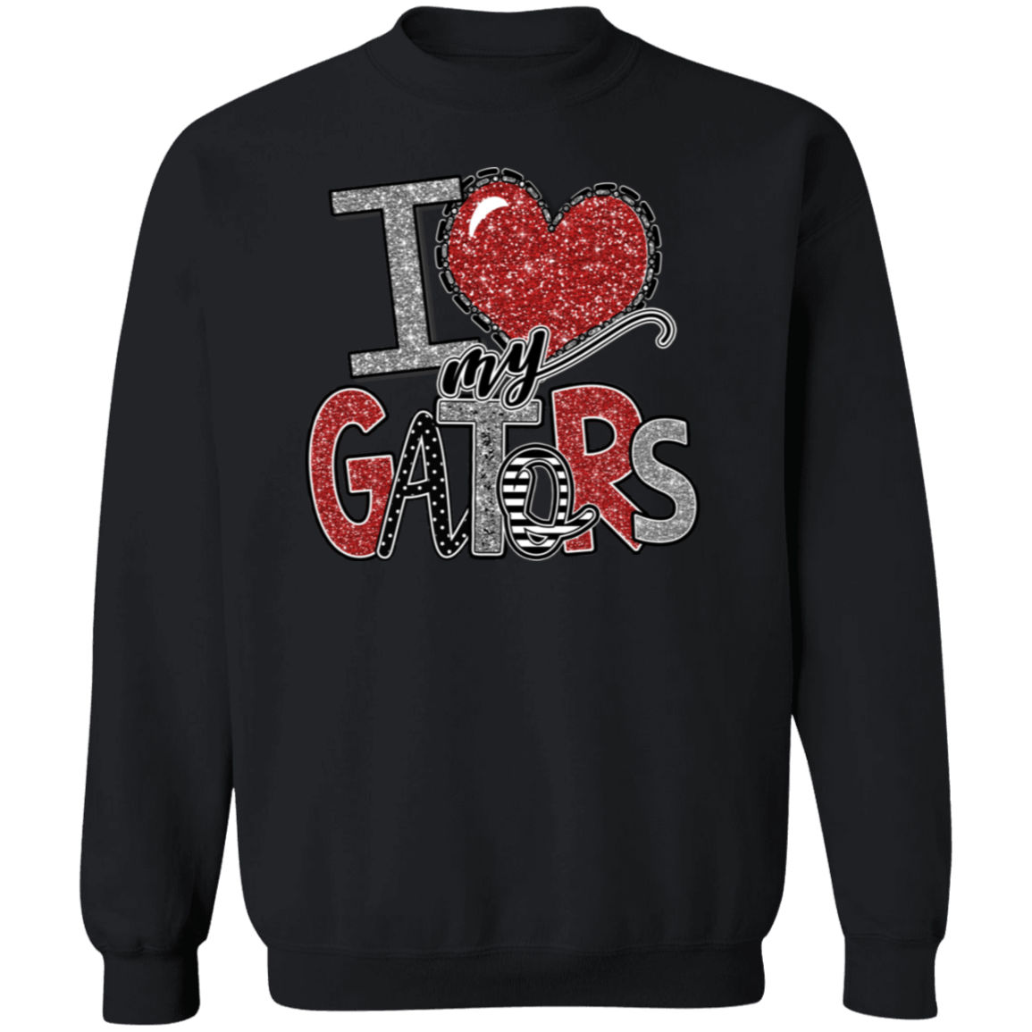 Love My Gators Crewneck Sweatshirt - Busy Bee Graphix
