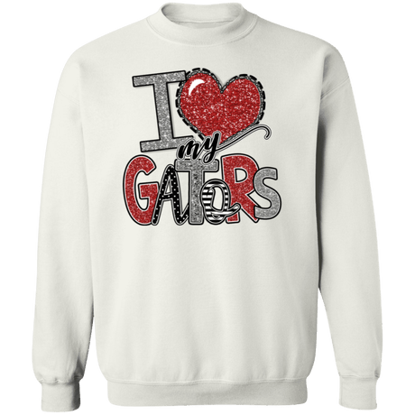 Love My Gators Crewneck Sweatshirt - Busy Bee Graphix