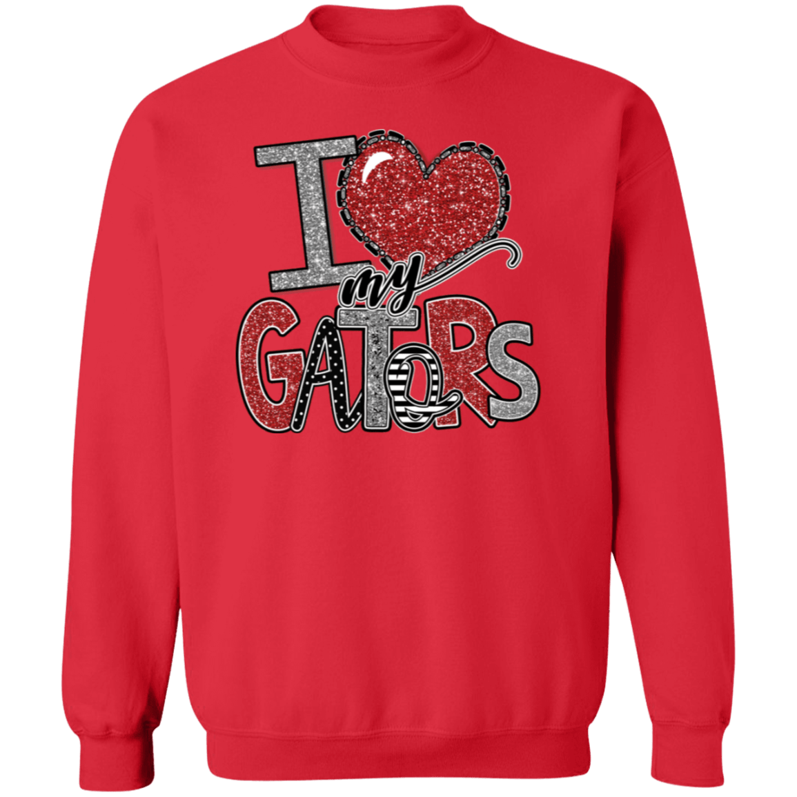 Love My Gators Crewneck Sweatshirt - Busy Bee Graphix