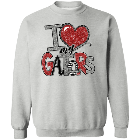 Love My Gators Crewneck Sweatshirt - Busy Bee Graphix