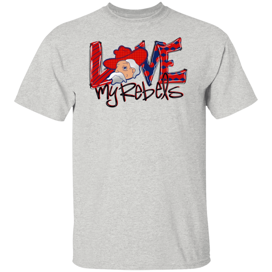 Love My Rebels Adult Gildan Tee - Busy Bee Graphix