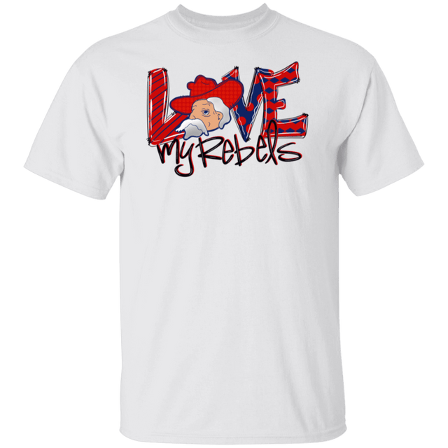 Love My Rebels Adult Gildan Tee - Busy Bee Graphix
