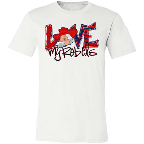Love My Rebels Bella Canvas Tee - Busy Bee Graphix