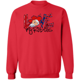 Love My Rebels Crewneck Sweatshirt - Busy Bee Graphix