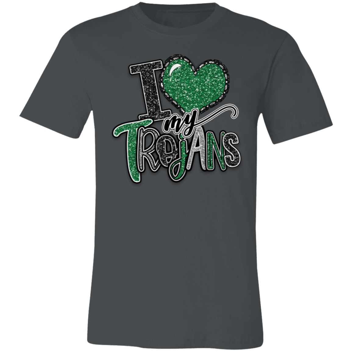 Love My Trojans Bella Canvas S/S tee - Busy Bee Graphix