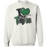 Love My Trojans Crewneck Sweatshirt - Busy Bee Graphix