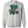Love My Trojans Crewneck Sweatshirt - Busy Bee Graphix