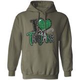 Love My Trojans Gildan Hoodie - Busy Bee Graphix