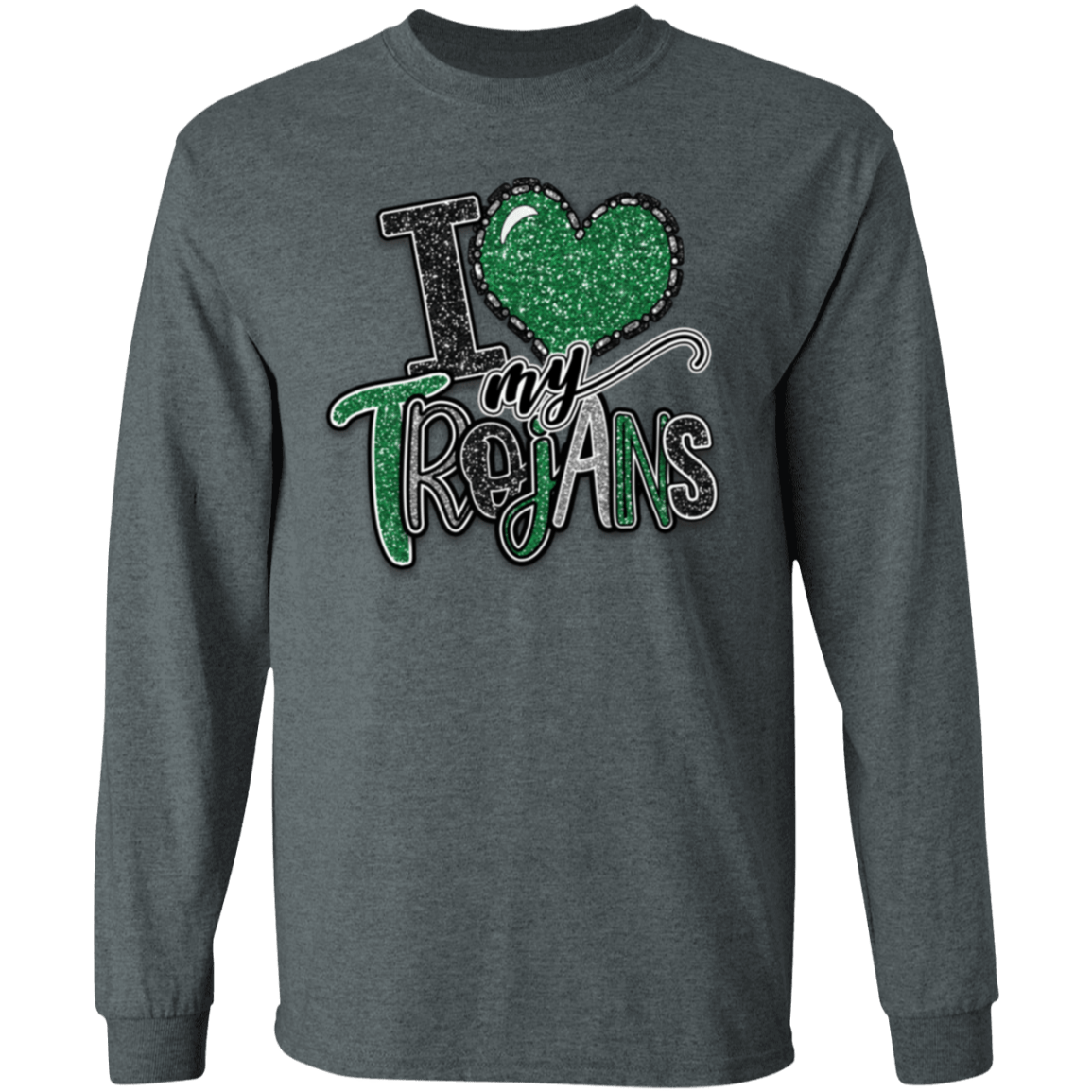 Love My Trojans Gildan L/S Tee - Busy Bee Graphix