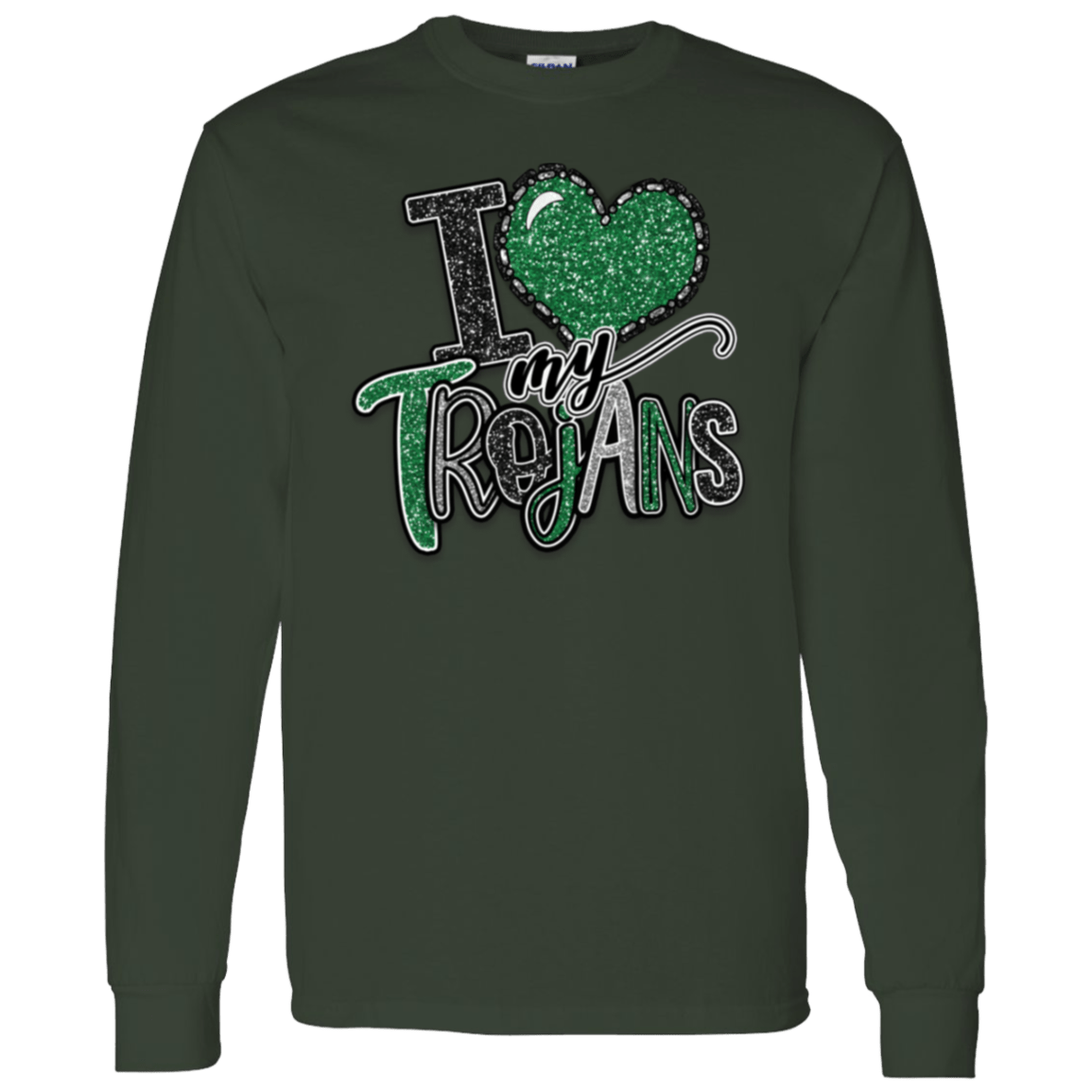 Love My Trojans Gildan L/S Tee - Busy Bee Graphix