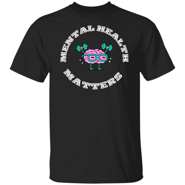 Mental Health Matters Brain Gildan Tee - Busy Bee Graphix