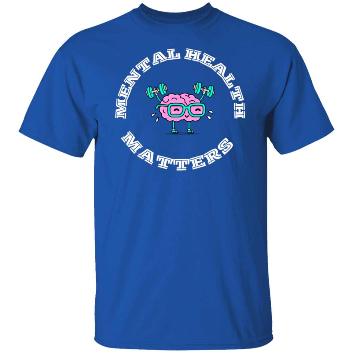 Mental Health Matters Brain Gildan Tee - Busy Bee Graphix