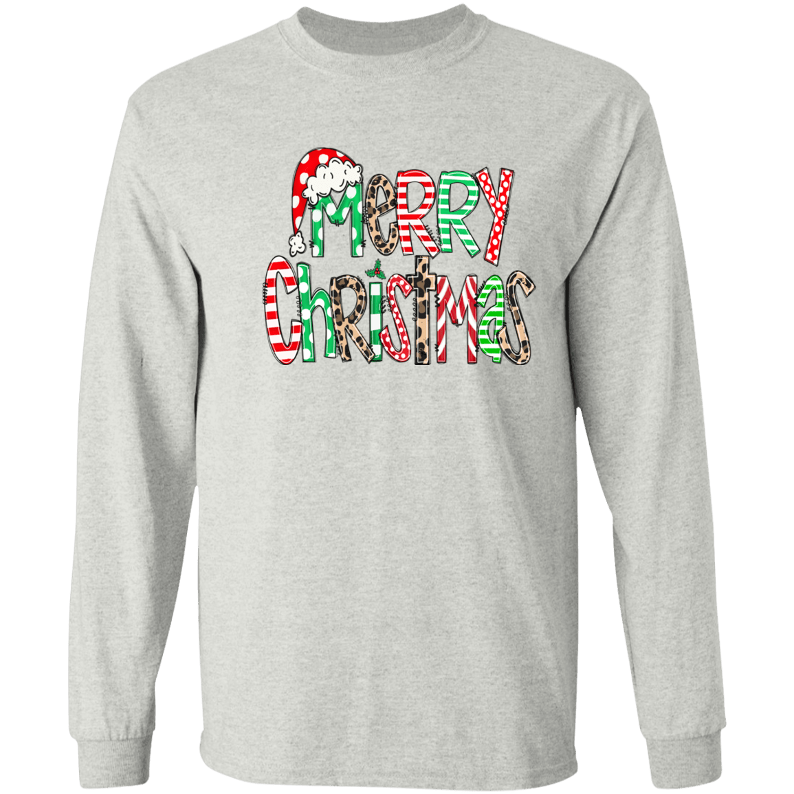 Merry Christas Gildan LS T-Shirt - 931 Graphics