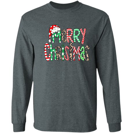 Merry Christas Gildan LS T-Shirt - 931 Graphics
