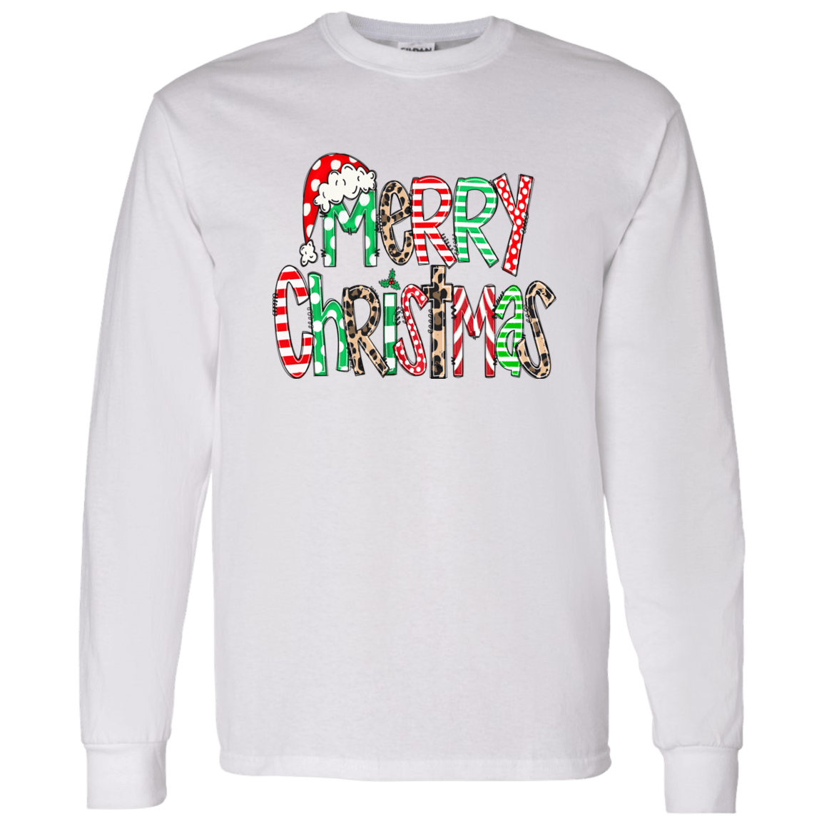 Merry Christas Gildan LS T-Shirt - 931 Graphics