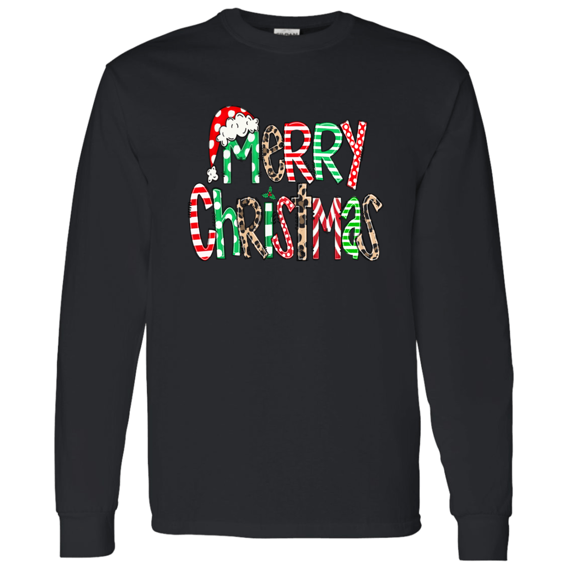 Merry Christas Gildan LS T-Shirt - 931 Graphics