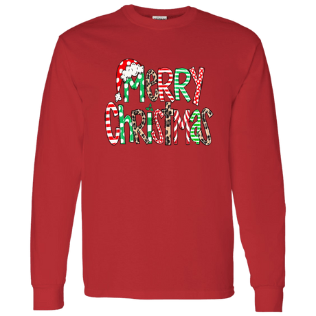 Merry Christas Gildan LS T-Shirt - 931 Graphics