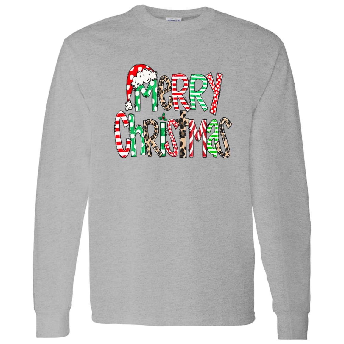 Merry Christas Gildan LS T-Shirt - 931 Graphics