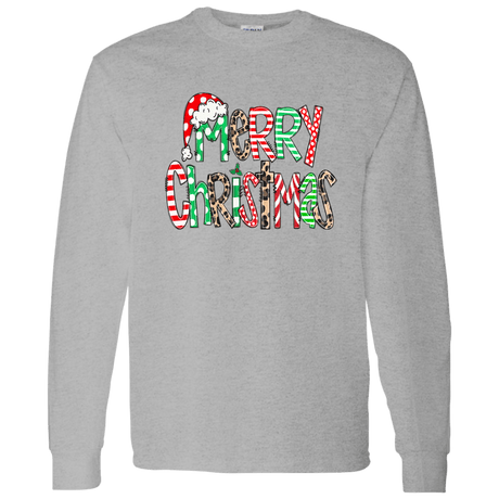 Merry Christas Gildan LS T-Shirt - 931 Graphics