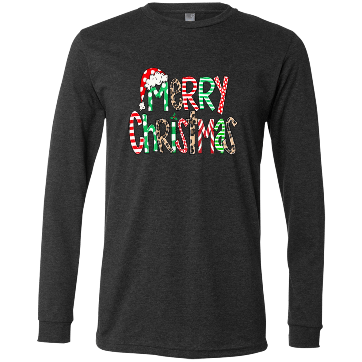 Merry Christmas Bella + Canvas LS T-Shirt - 931 Graphics