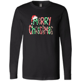 Merry Christmas Bella + Canvas LS T-Shirt - 931 Graphics