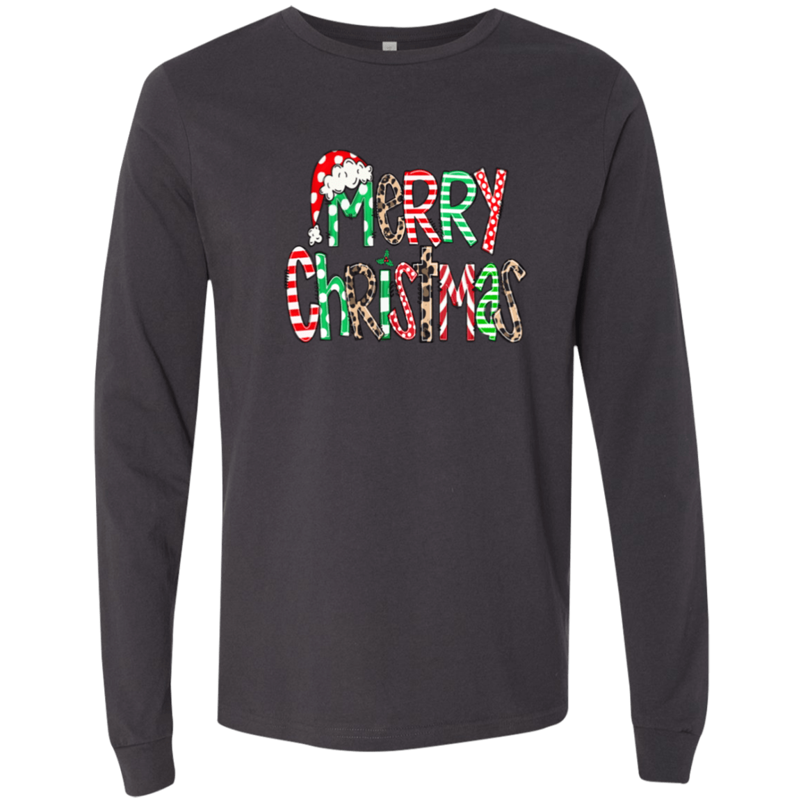 Merry Christmas Bella + Canvas LS T-Shirt - 931 Graphics