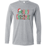 Merry Christmas Bella + Canvas LS T-Shirt - 931 Graphics