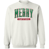 Merry Christmas Sequin Crewneck Pullover Sweatshirt - Busy Bee Graphix