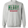 Merry Christmas Sequin Crewneck Pullover Sweatshirt - Busy Bee Graphix