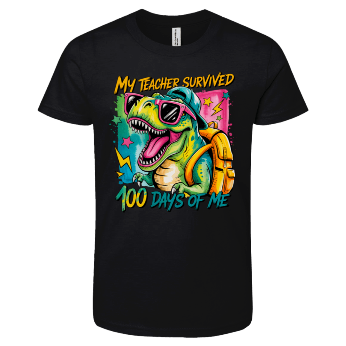 My Teacher Survived 100 Days of Me Bella + Canvas Kids S/S Tee - 931 Graphics