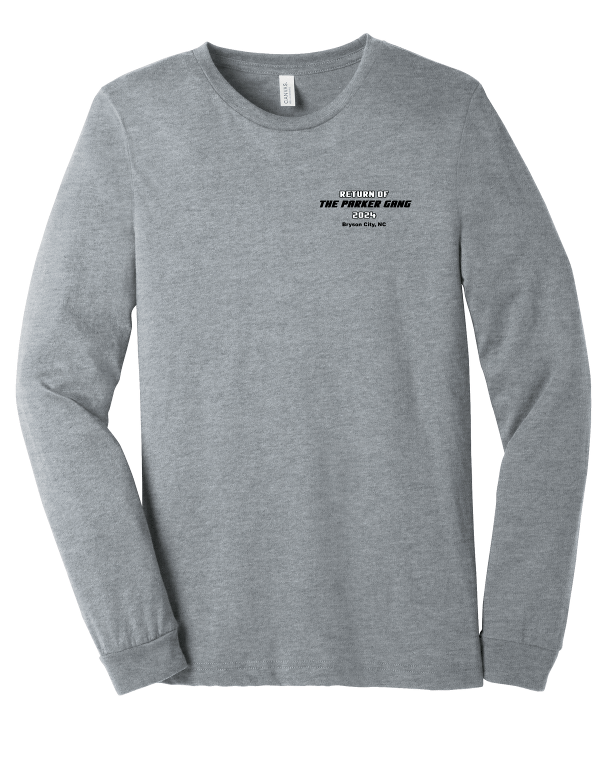 Parker Gang BELLA+CANVAS® Unisex Heather Long Sleeve Tee - Busy Bee Graphix