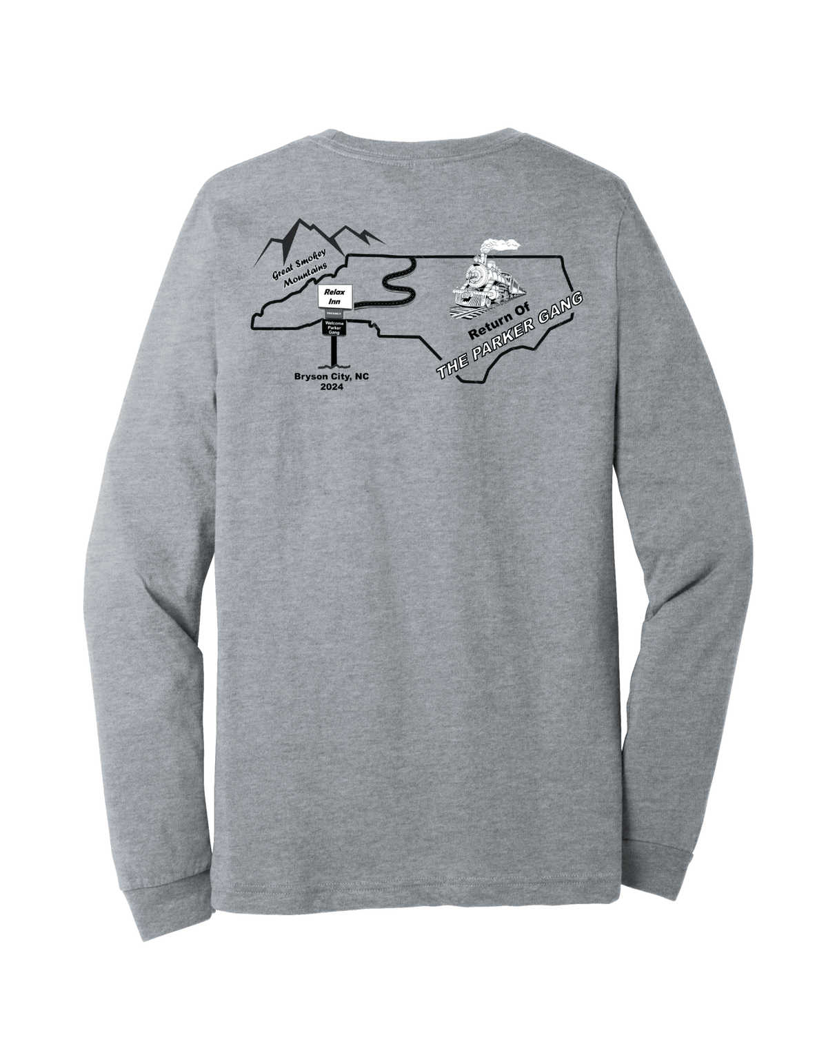Parker Gang BELLA+CANVAS® Unisex Heather Long Sleeve Tee - Busy Bee Graphix