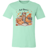 Retro Fall Basics Coquett Pumpkin Bow Tee - Busy Bee Graphix