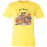 Retro Fall Basics Coquett Pumpkin Bow Tee - Busy Bee Graphix