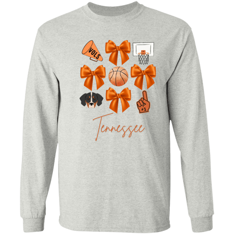 TN Vols Basketball L/S Tee - Busy Bee Graphix