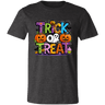 Trick or Treat Halloween Ghost Pumpkin Bella Canvas Tee - Busy Bee Graphix