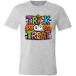 Trick or Treat Halloween Ghost Pumpkin Bella Canvas Tee - Busy Bee Graphix